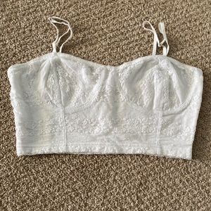 White bralette